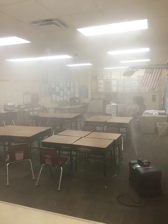 fog a classroom